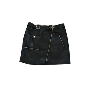 Forever 21 Black PU Leather Skirt